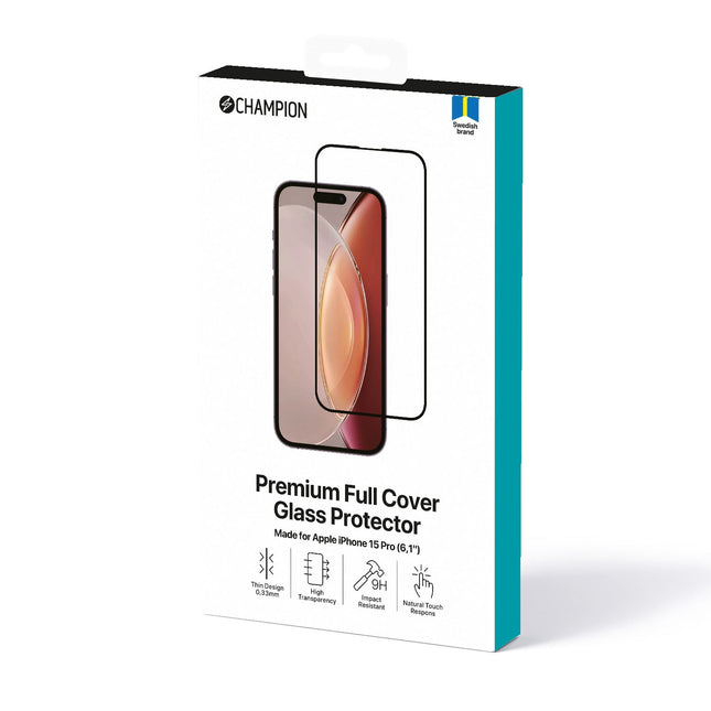 Displayschutzfolie iPhone 15 Pro Schwarz