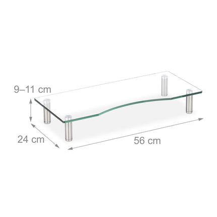Bildschirmständer aus Glas