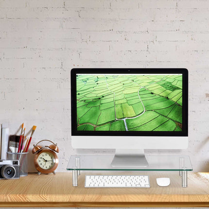 Screen stand in glass