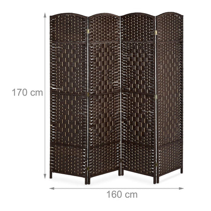 Sichtschutzwand mit 4 Paneelen