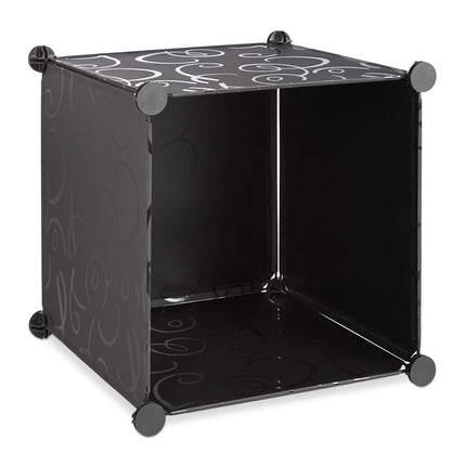 Screwless plastic shelf with 16 compartments