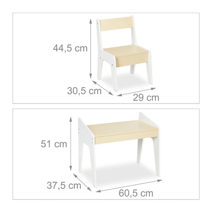 Seating area for children with chair