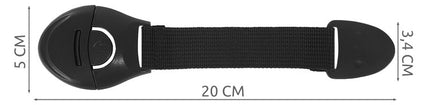 Security - lock for cabinets 10 pcs. black