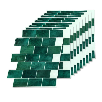 Carreaux muraux 3D autocollants, 30 x 30 cm, motif métro