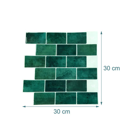 Carreaux muraux 3D autocollants, 30 x 30 cm, motif métro