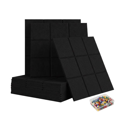 Selbstklebende Filz-Pinnwände, 12er-Pack für Fotos & Notizen