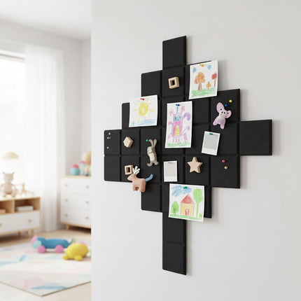 Selbstklebende Filz-Pinnwände, 12er-Pack für Fotos & Notizen