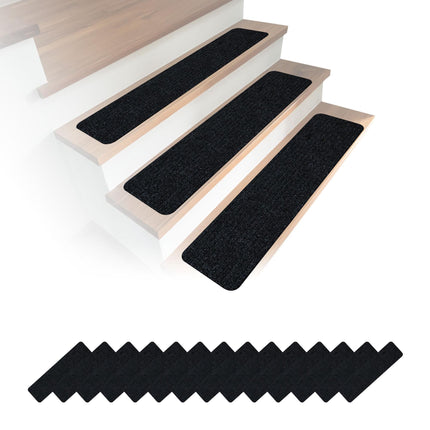 Tapis d'escalier auto-adhésifs, lot de 16, 75 x 20 cm