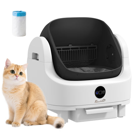 Selbstreinigende Katzentoilette, Einstieg von oben, 8 l, Weiß
