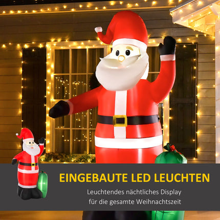 Inflatable Santa Claus decoration With LED light, 148x85x240 cm