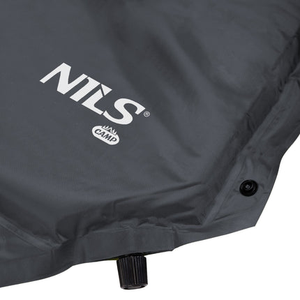 Matelas de camping autogonflant, gris foncé