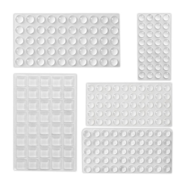 Lot de 222 tampons en caoutchouc autocollants