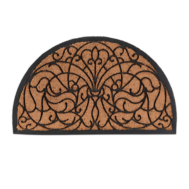 Semi-Circular Coir Doormat – Indoor/Outdoor Use