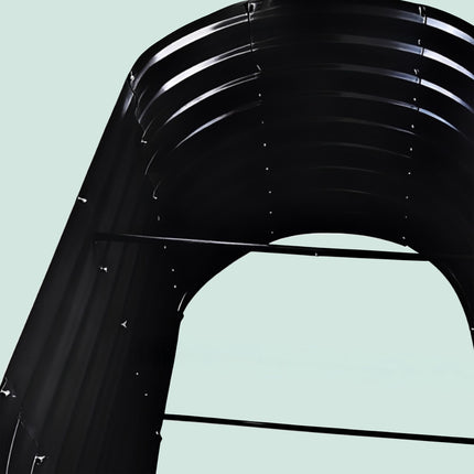 Jardinière semi-circulaire en métal - Jardinière surélevée résistante aux intempéries