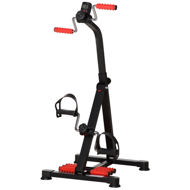 Vélo d'exercice pour seniors avec écran LCD et rouleaux de massage