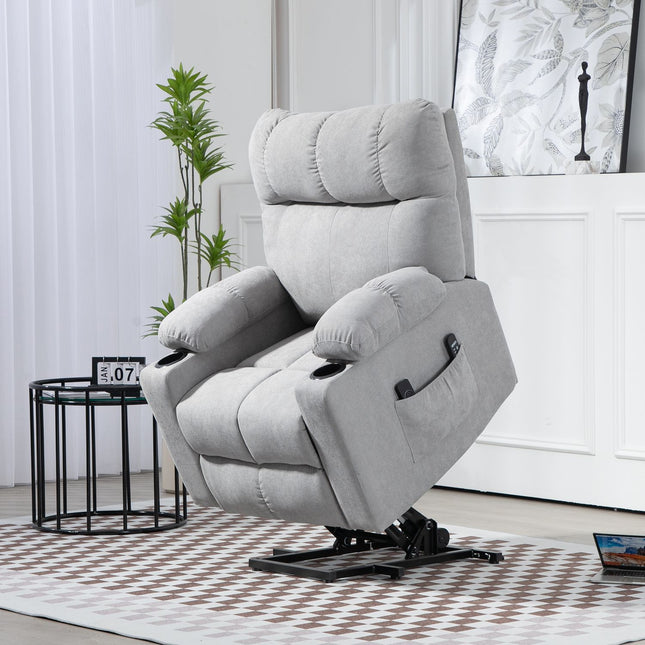Elektrischer Relaxsessel mit Aufstehhilfe, Massage & Heizung