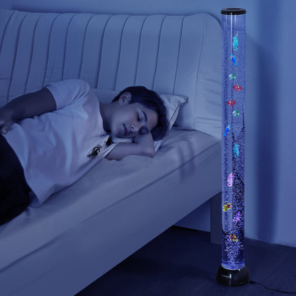 Sensory Bubble Tube Lamp 120 cm, 16-Color Remote