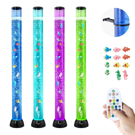 Sensory Bubble Tube Lamp 120 cm, 16-Color Remote