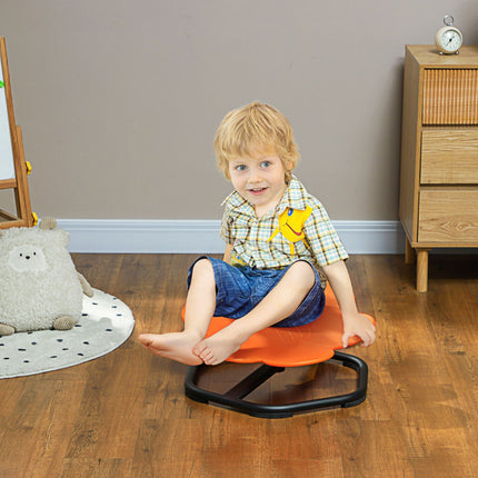 Chaise sensorielle pour enfants, siège d'équilibre rotatif, plastique, orange