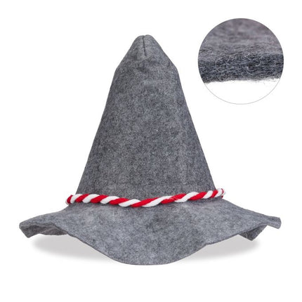 Chapeau Seppl avec cordon rouge et blanc