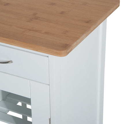 Weißer Küchenwagen aus Holz – Praktisches und stilvolles Design