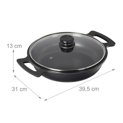 Servierpfanne mit Deckel
