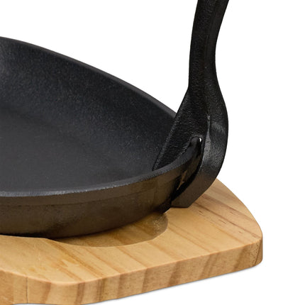 Servierpfanne mit Holzboden 2er-Pack