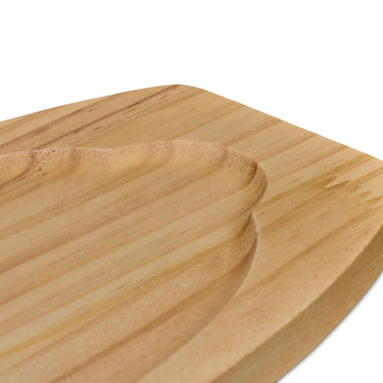 Servierpfanne mit Holzboden 2er-Pack