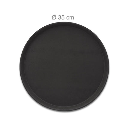 Lot de 2 plateaux de service noirs