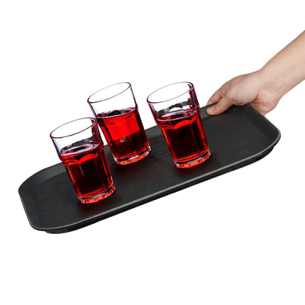 Serviertablett 2er-Pack in Schwarz