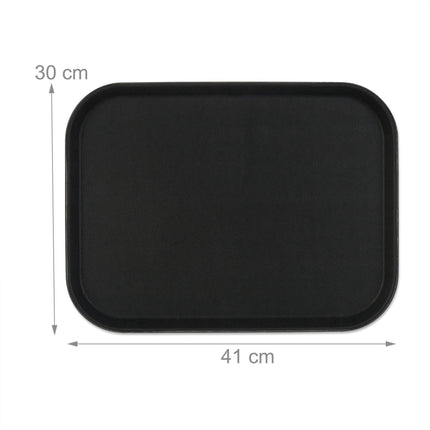 Serviertablett 2er-Pack in Schwarz