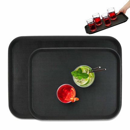 Ensemble de 2 plateaux de service