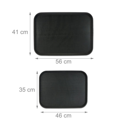 Ensemble de 2 plateaux de service