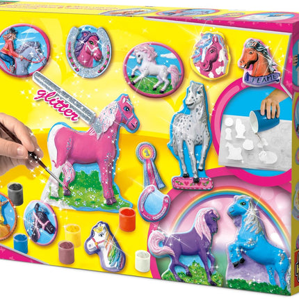 Ses Ensemble de moulage et de peinture "Chevaux fantastiques"