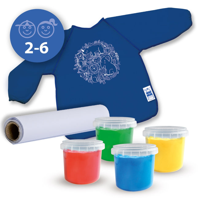 Ensemble de peinture au doigt Ses Eco avec tablier