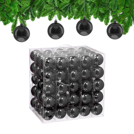 Set aus 100 glänzenden Christbaumkugeln