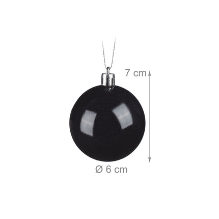 Set aus 100 glänzenden Christbaumkugeln