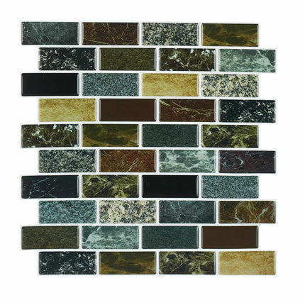 Lot de 10 autocollants muraux en pierre pour carrelage