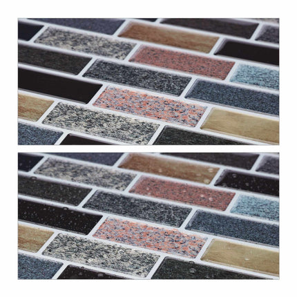 Lot de 10 autocollants muraux en pierre pour carrelage