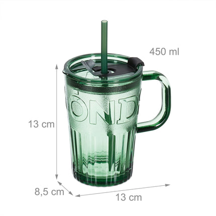 Lot de 10 verres à boire avec anses