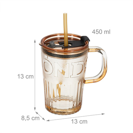 Lot de 10 verres à boire avec anses