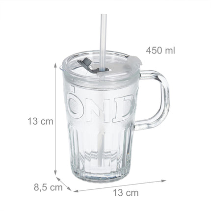 Lot de 10 verres à boire avec anses