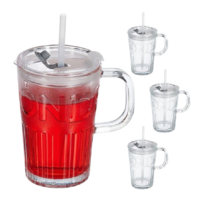 Lot de 10 verres à boire avec anses
