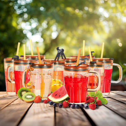 Lot de 10 verres à boire avec anses