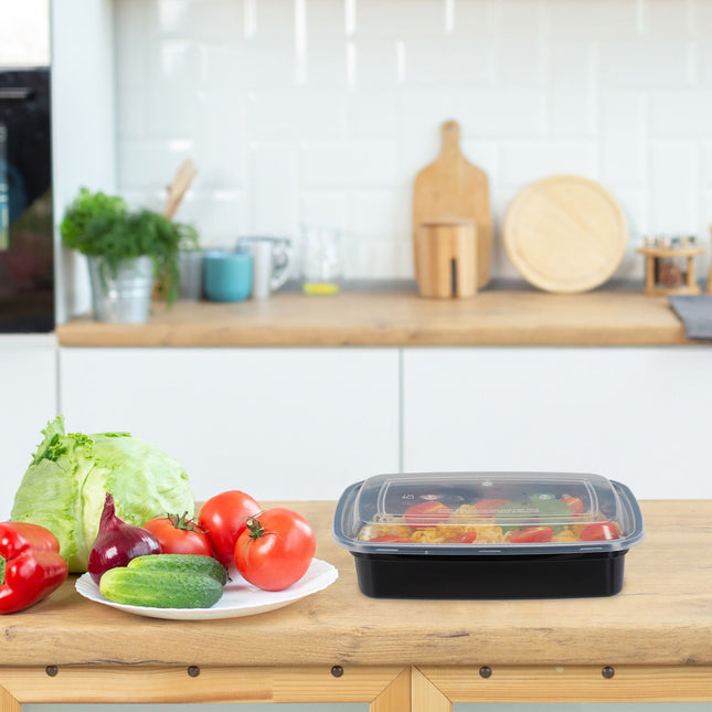 Lot de 10 boîtes de préparation de repas, 1 compartiment