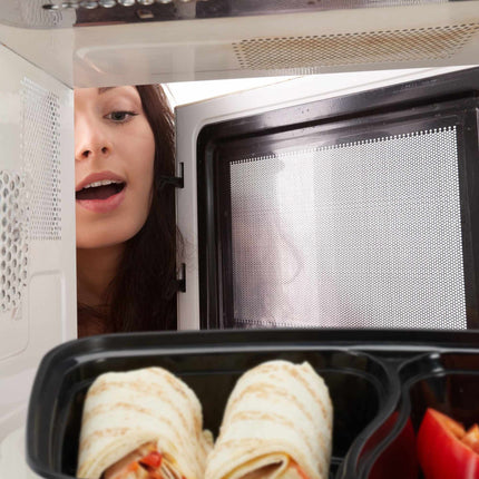 Lot de 10 boîtes de préparation de repas, 2 compartiments