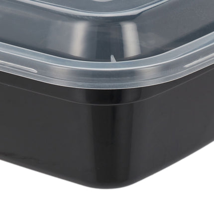 Lot de 10 boîtes de préparation de repas, 2 compartiments