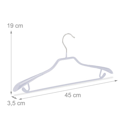 Lot de 10 cintres pour costumes