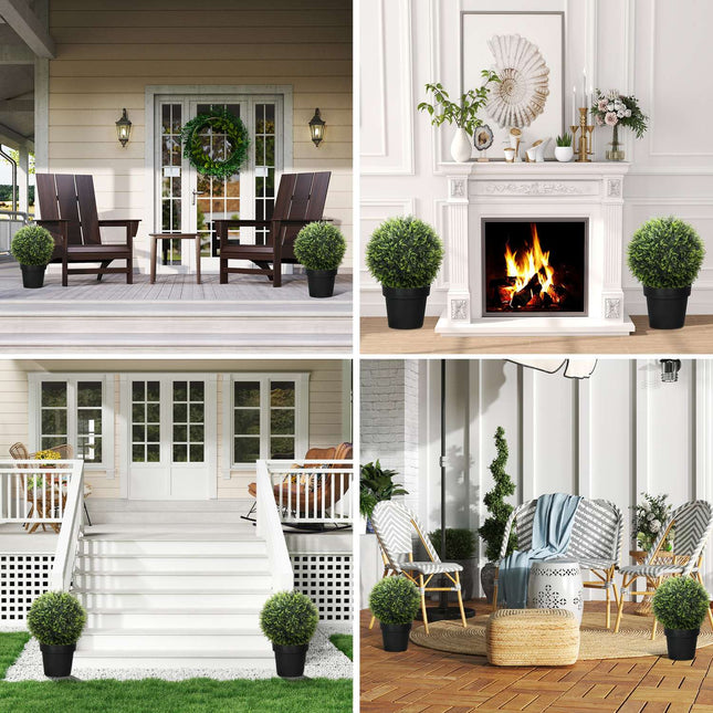 Lot de 2 cèdres artificiels, plante d'intérieur de 45 cm, plante artificielle, plante décorative, plantes décoratives pour la maison, le bureau, le couloir, le jardin, vert