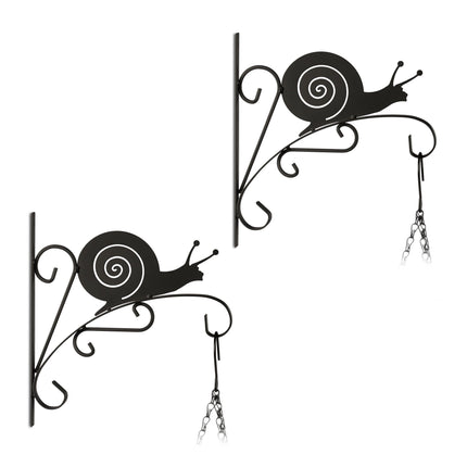 Lot de 2 supports pour panier suspendu en forme d'escargot